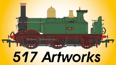 OO Gauge 517 Class 0-4-2 Locomotive - Artwork Update