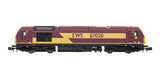 2D-010-015 N Gauge Class 67 EWS Red/Gold 67020