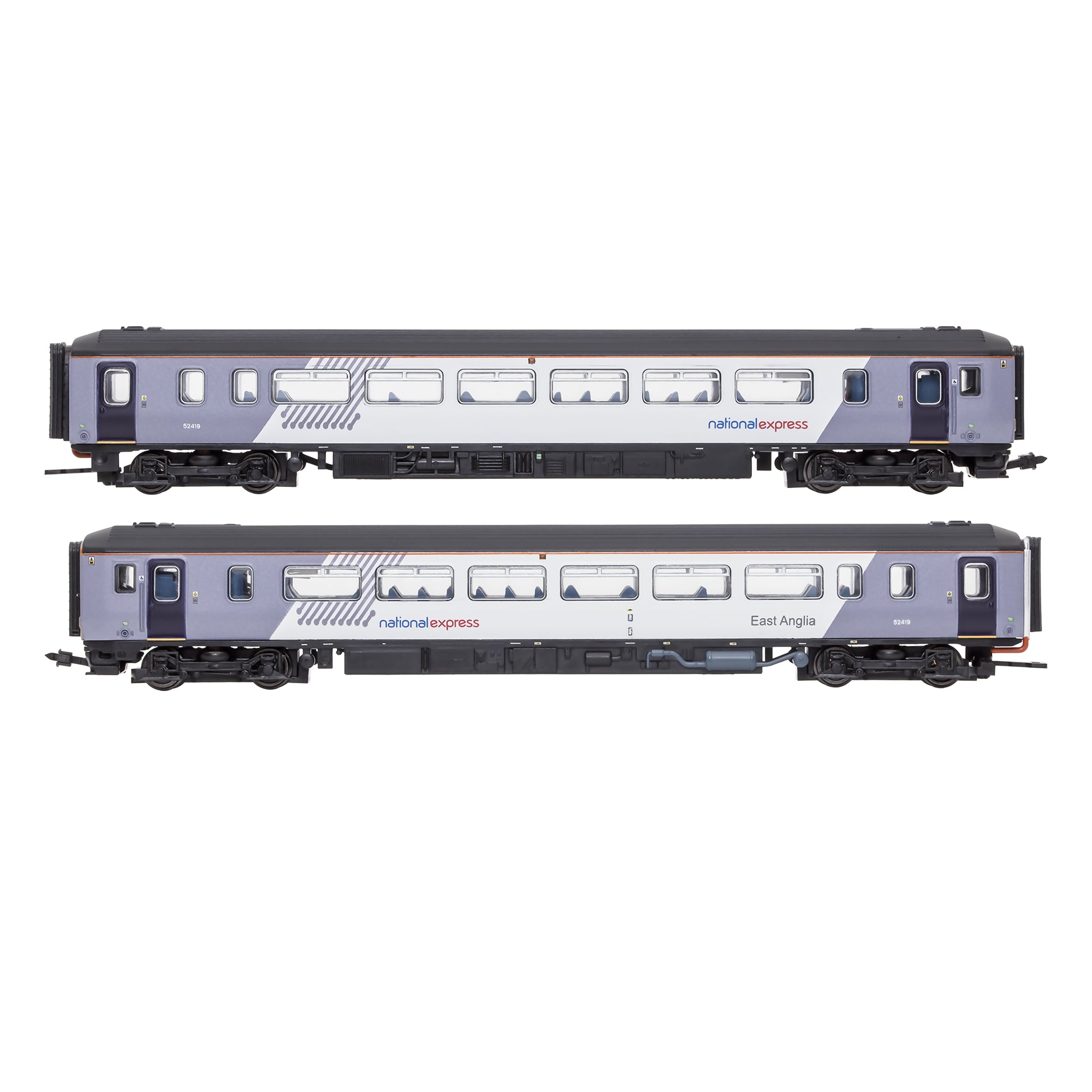 2D-021-006 N Gauge Class 156 2 Car Set 156419 National Express East Anglia