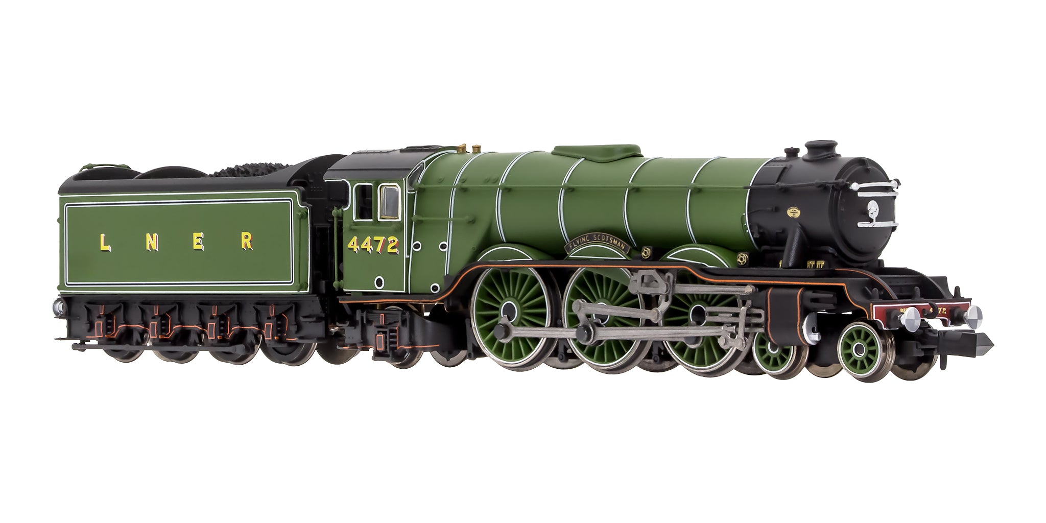 2S-011-010 A3 Flying Scotsman 4472 LNER Apple Green + 4 Teak Gresleys