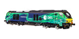 4D-022-023 OO Gauge Class 68 Pride of the North 68006 DRS/NTS Green