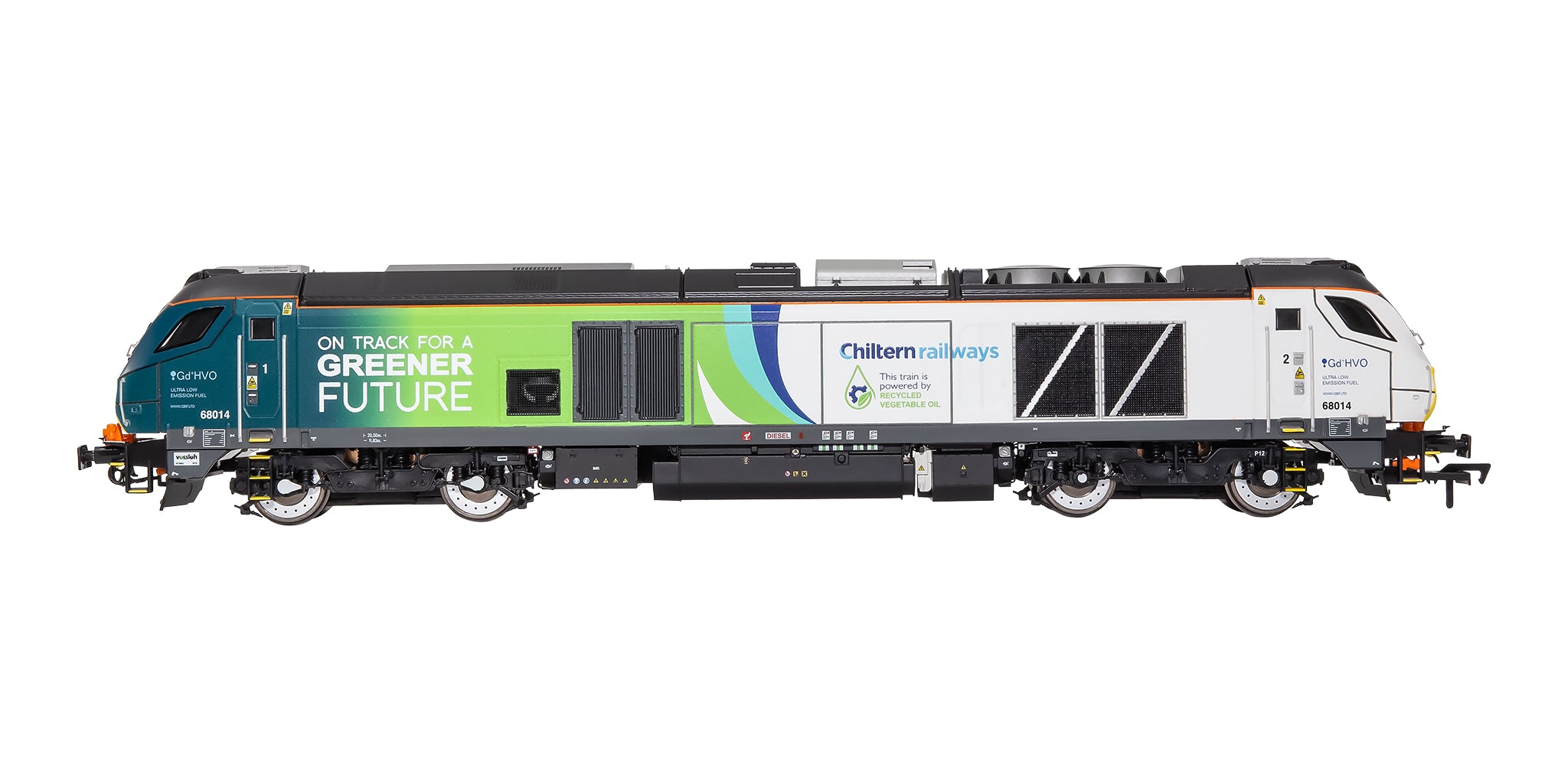 4D-022-028 OO Gauge Class 68 68014 Chiltern Green Bio Fuel Livery