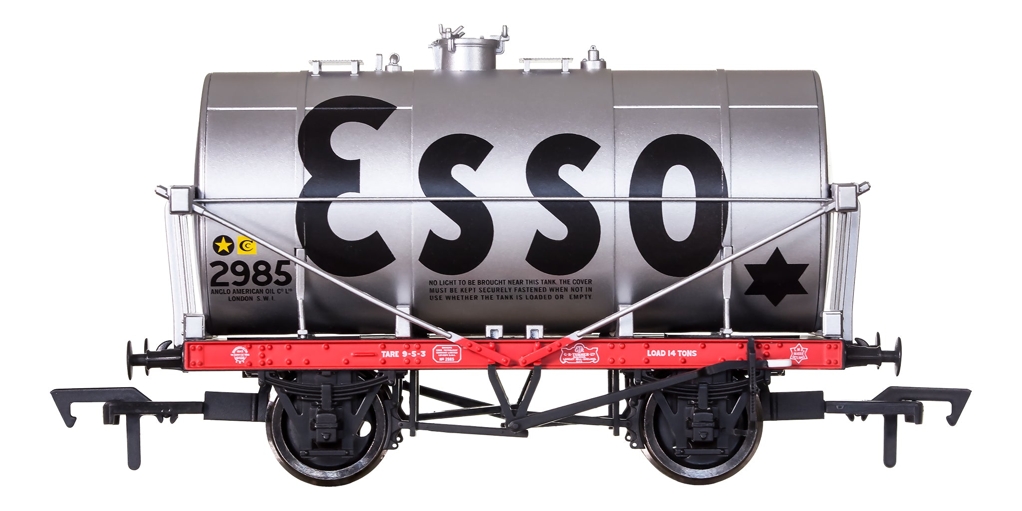 4F-058-001 14T Tank Wagon Class A Esso Silver 2985