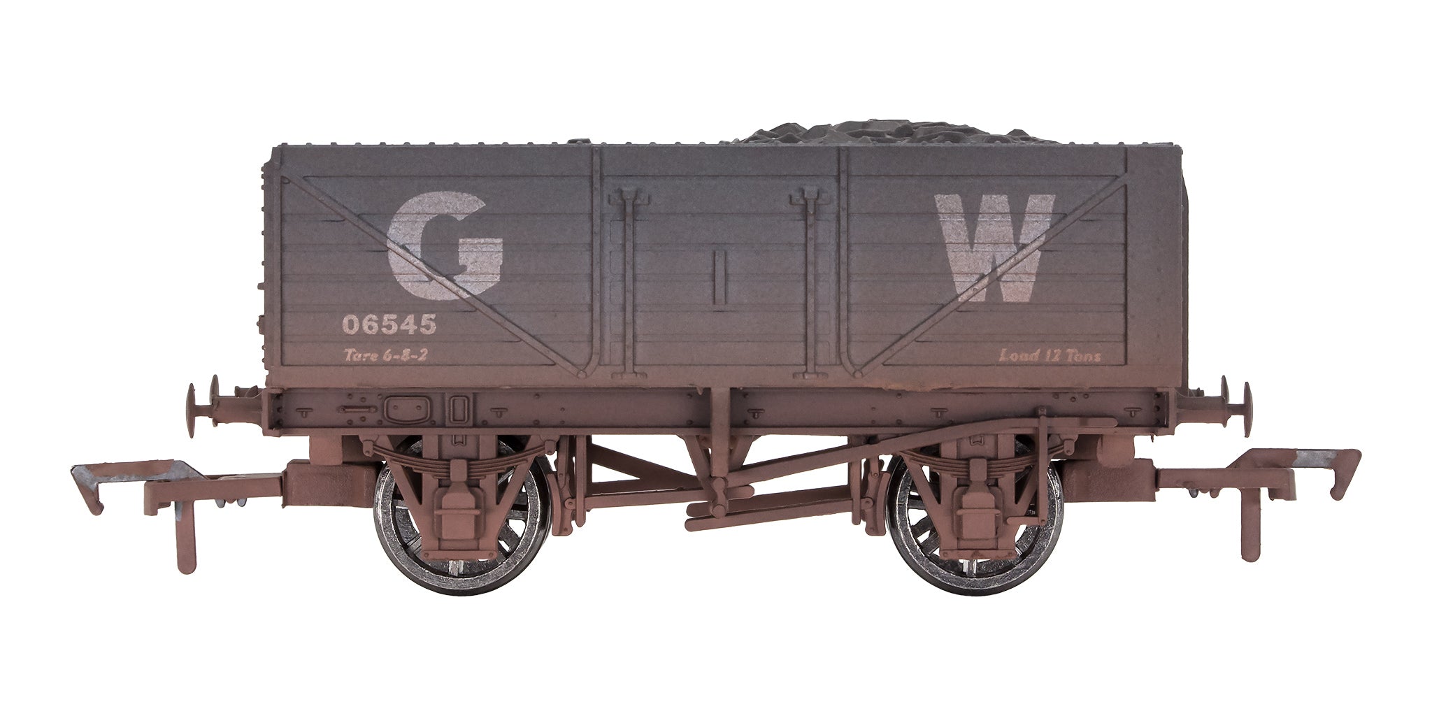 4F-071-179 OO Gauge 7 Plank Wagon GWR 06545 Weathered