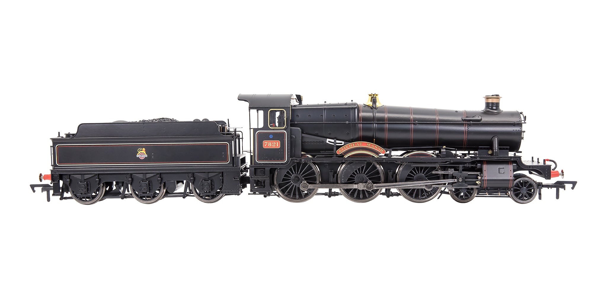 4S-001-011 OO Gauge Ditcheat Manor 7821 BR Lined Black Early Crest