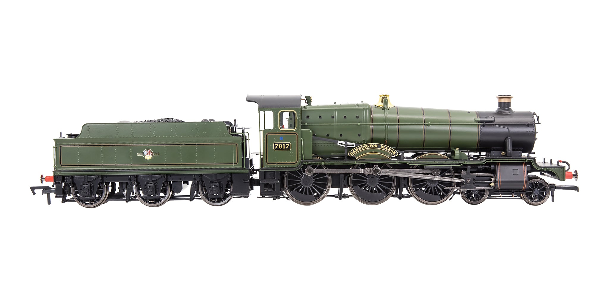 4S-001-013 OO Gauge Garsington Manor 7817 BR Lined Green Late Crest