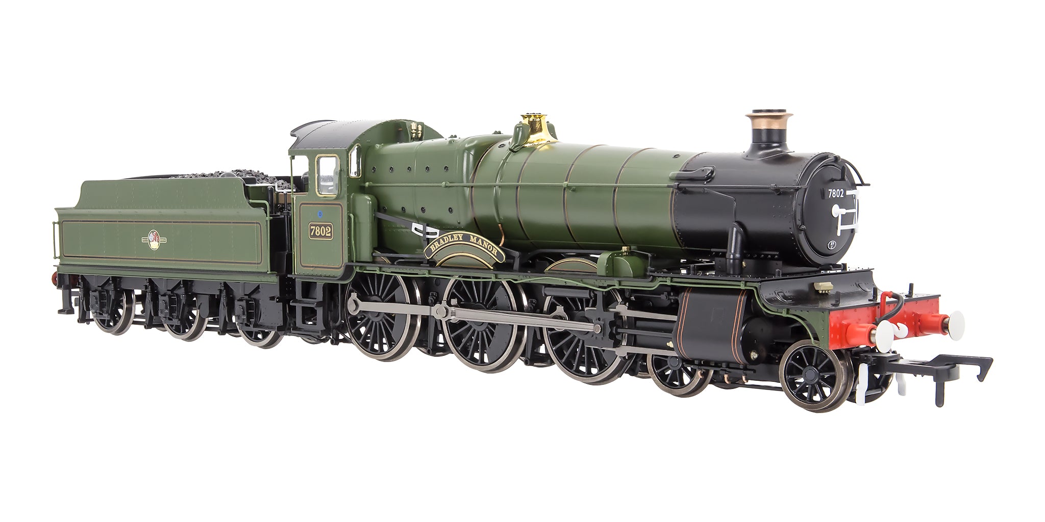 4S-001-014 OO Gauge Bradley Manor 7802 BR Lined Green Late Crest