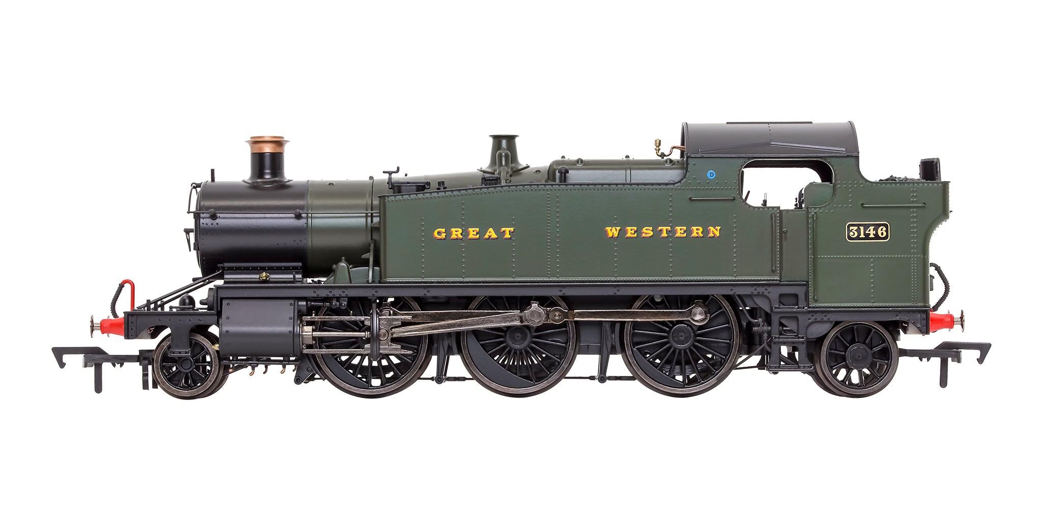 4S-041-008 OO Gauge Large Prairie 3146 GWR Green Great Western