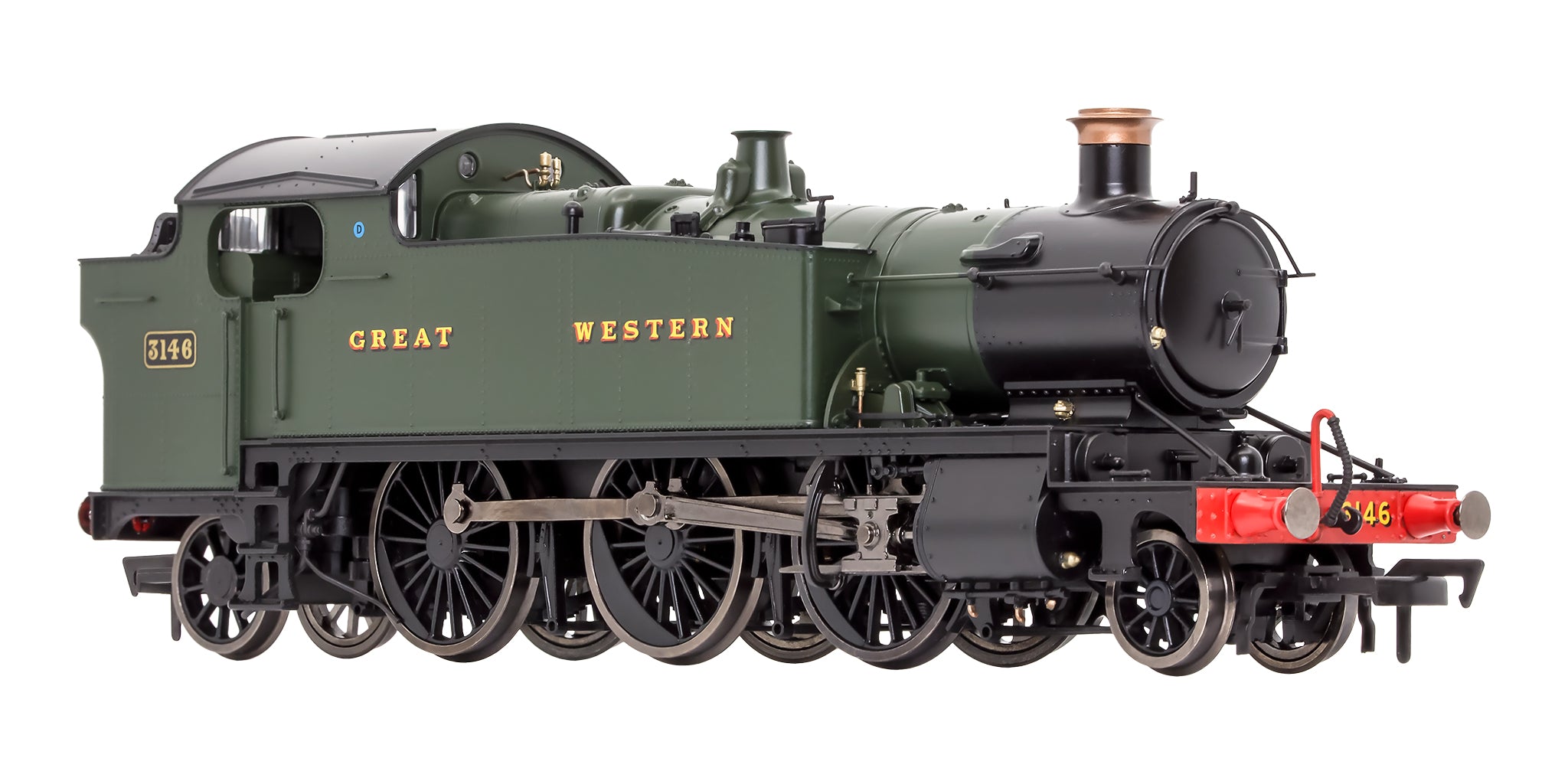 4S-041-008 OO Gauge Large Prairie 3146 GWR Green Great Western