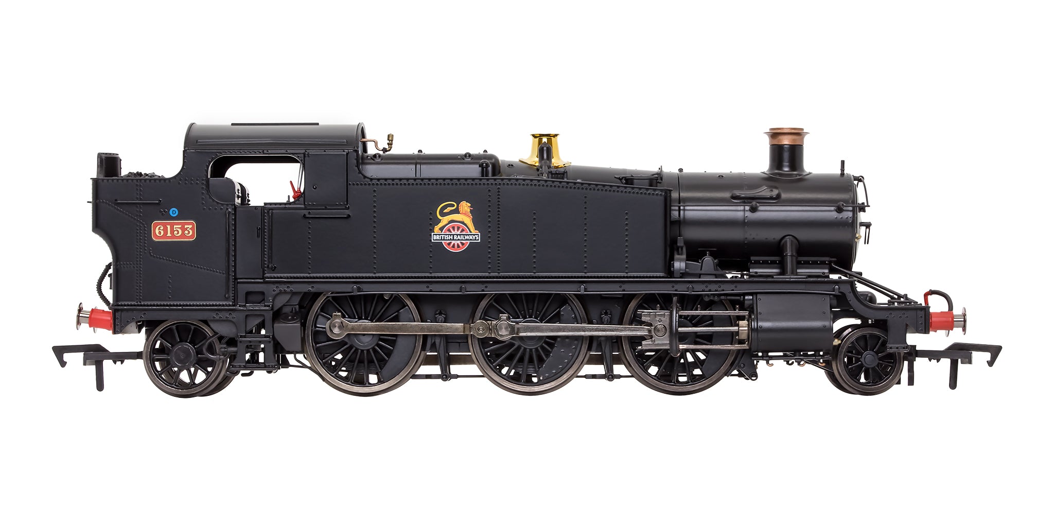 4S-041-013 OO Gauge Large Prairie 6153 BR Black Early Crest