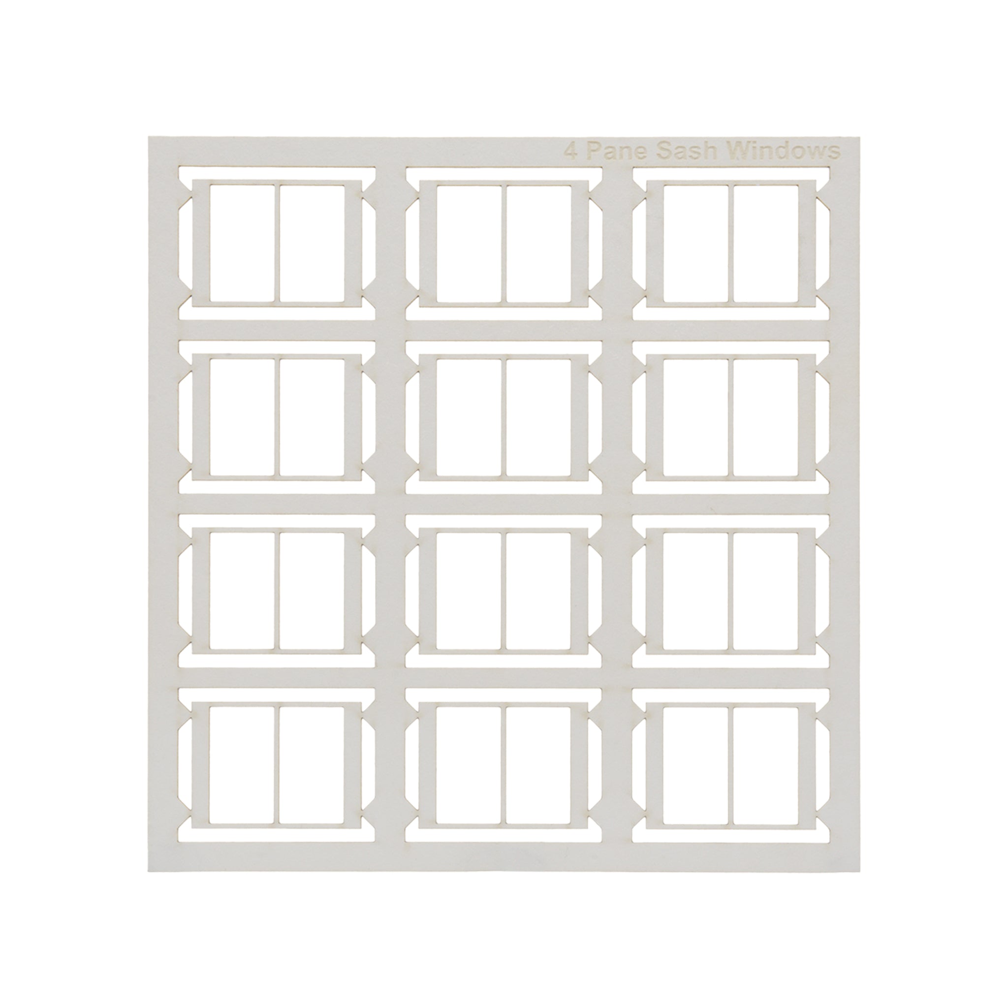 7C-001-003 O Gauge 6 x R4 Pane Sash Windows