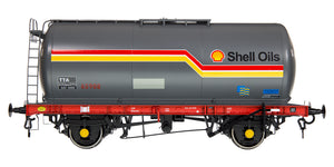 7F-064-005 O Gauge TTA 45T Tanker Shell Oils Dark Grey/Stripe 65908 Drawing A1