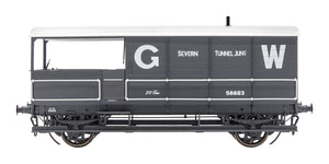 7F-300-001 O Gauge GWR Toad Brake Van GWR Grey 56683 Diagram AA15