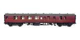 7P-001-506U O Gauge BR Mk1 Maroon BSK Unnumbered with Window Beading