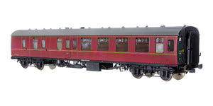 7P-001-506U O Gauge BR Mk1 Maroon BSK Unnumbered with Window Beading