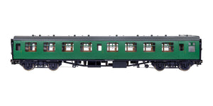 7P-001-701U O Gauge BR Mk1 SR Green SK Unnumbered with Window Beading