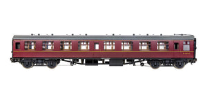 7P-001-706 O Gauge BR Mk1 Maroon SK M24165 with Window Beading