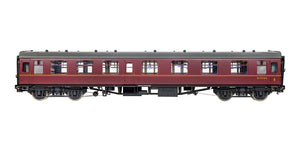 7P-001-807 O Gauge BR Mk1 Maroon CK Sc15346 with Window Beading