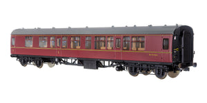 7P-001-807 O Gauge BR Mk1 Maroon CK Sc15346 with Window Beading