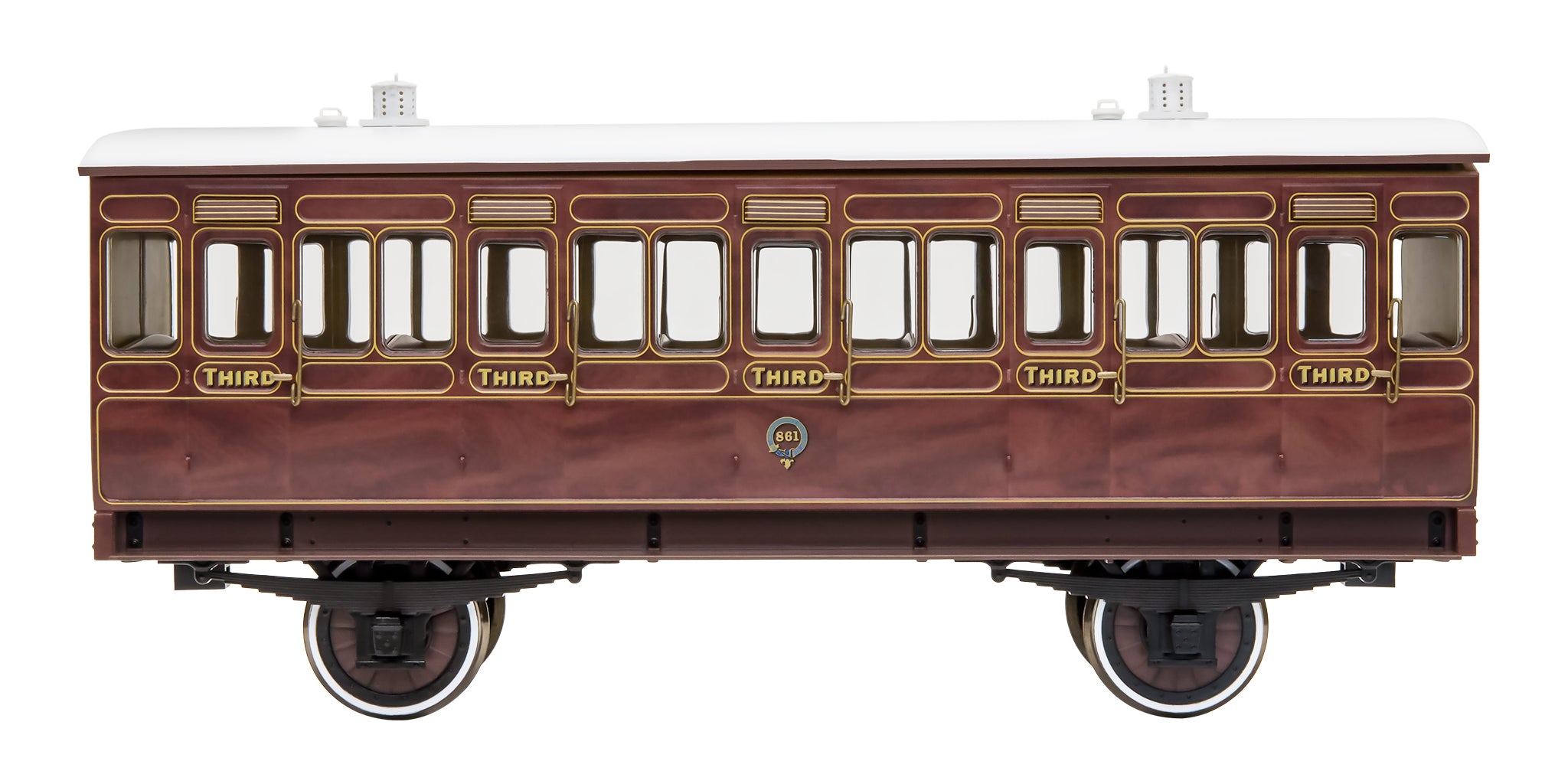 7P-020-100 O Gauge Stroudley 4 Wheel Suburban Oil Lit 3rd Mahogany 861