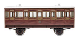 7P-020-100 O Gauge Stroudley 4 Wheel Suburban Oil Lit 3rd Mahogany 861