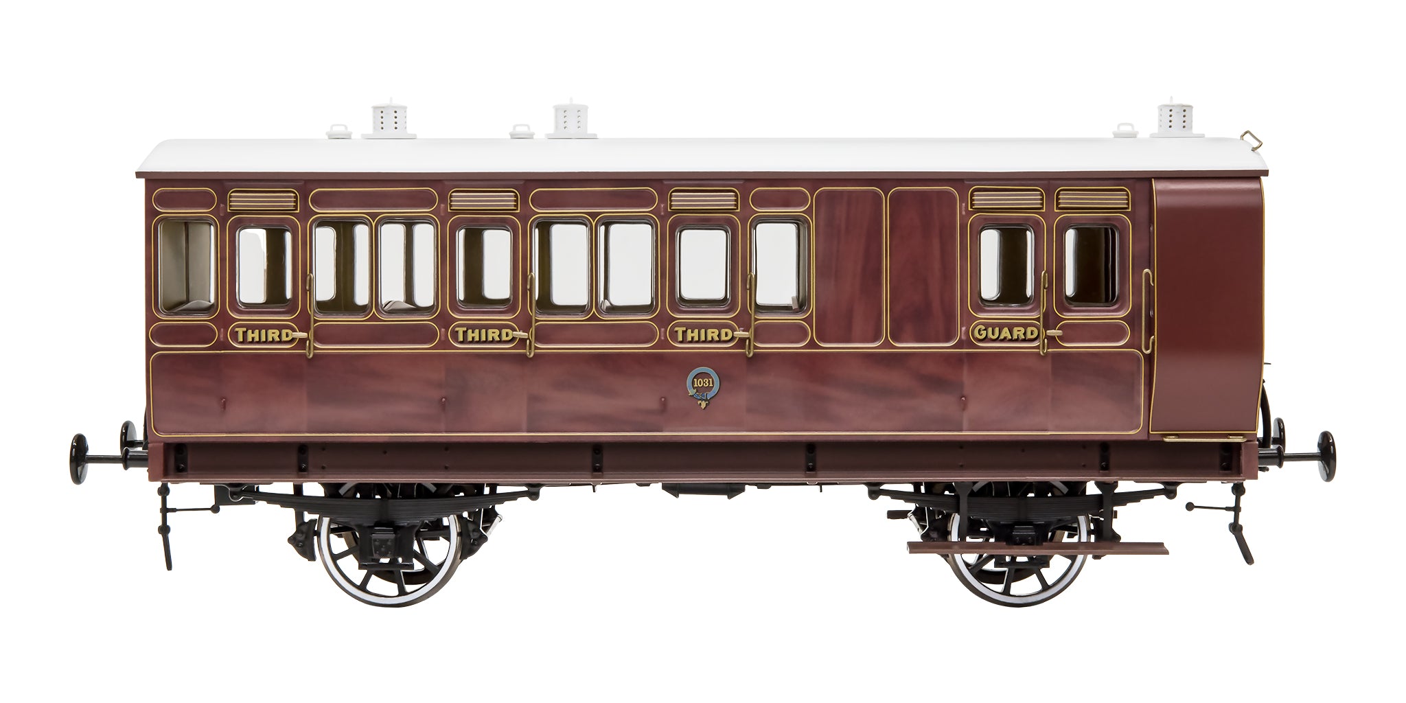 7P-020-500 O Gauge Stroudley 4 Wheel Main Line Oil Lit Brake 3rd Mahogany 1031