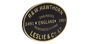 Plate-HL-2491T Hawthorn Leslie Worksplate Third Size Replica – 2491 Henry