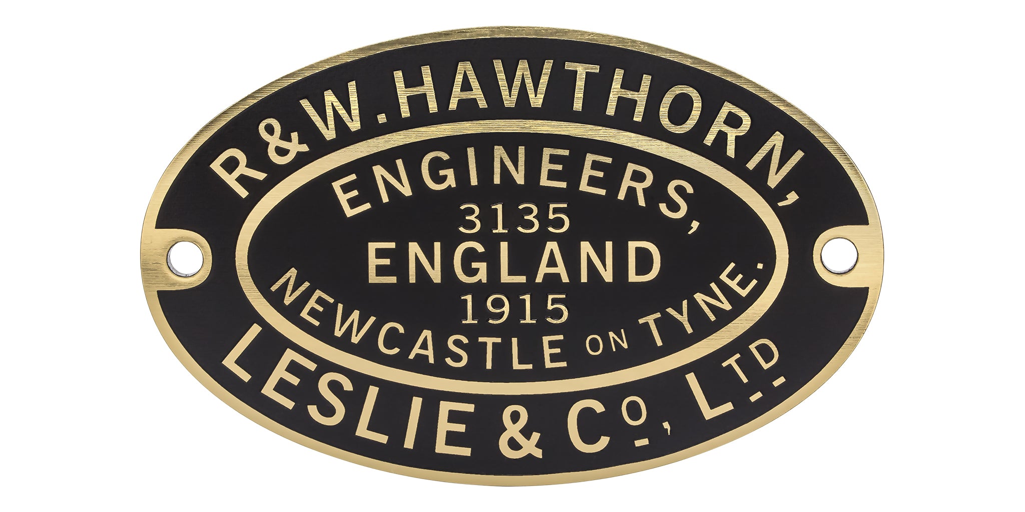 Plate-HL-3135F Hawthorn Leslie Worksplate Full Size Replica – 3135 Invincible