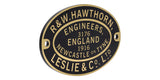 Plate-HL-3176T Hawthorn Leslie Worksplate Third Size Replica – 3176 Port of London Authority no 56