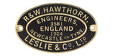 Plate-HL-3581T Hawthorn Leslie Worksplate Third Size Replica – 3581 Marston, Thompson & Evershed No 3