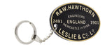 Plate-HL-2491K Hawthorn Leslie Worksplate Keyring – 2491 Henry