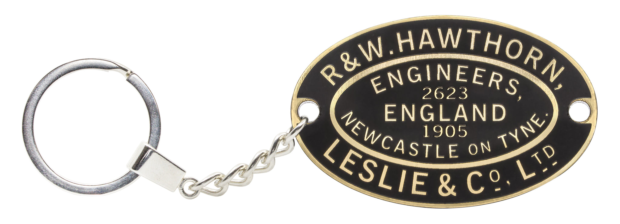 Plate-HL-2623K Hawthorn Leslie Worksplate Keyring – 2623 Spider