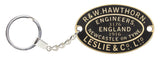 Plate-HL-3176K Hawthorn Leslie Worksplate Keyring – 3176 Port of London Authority no 56)