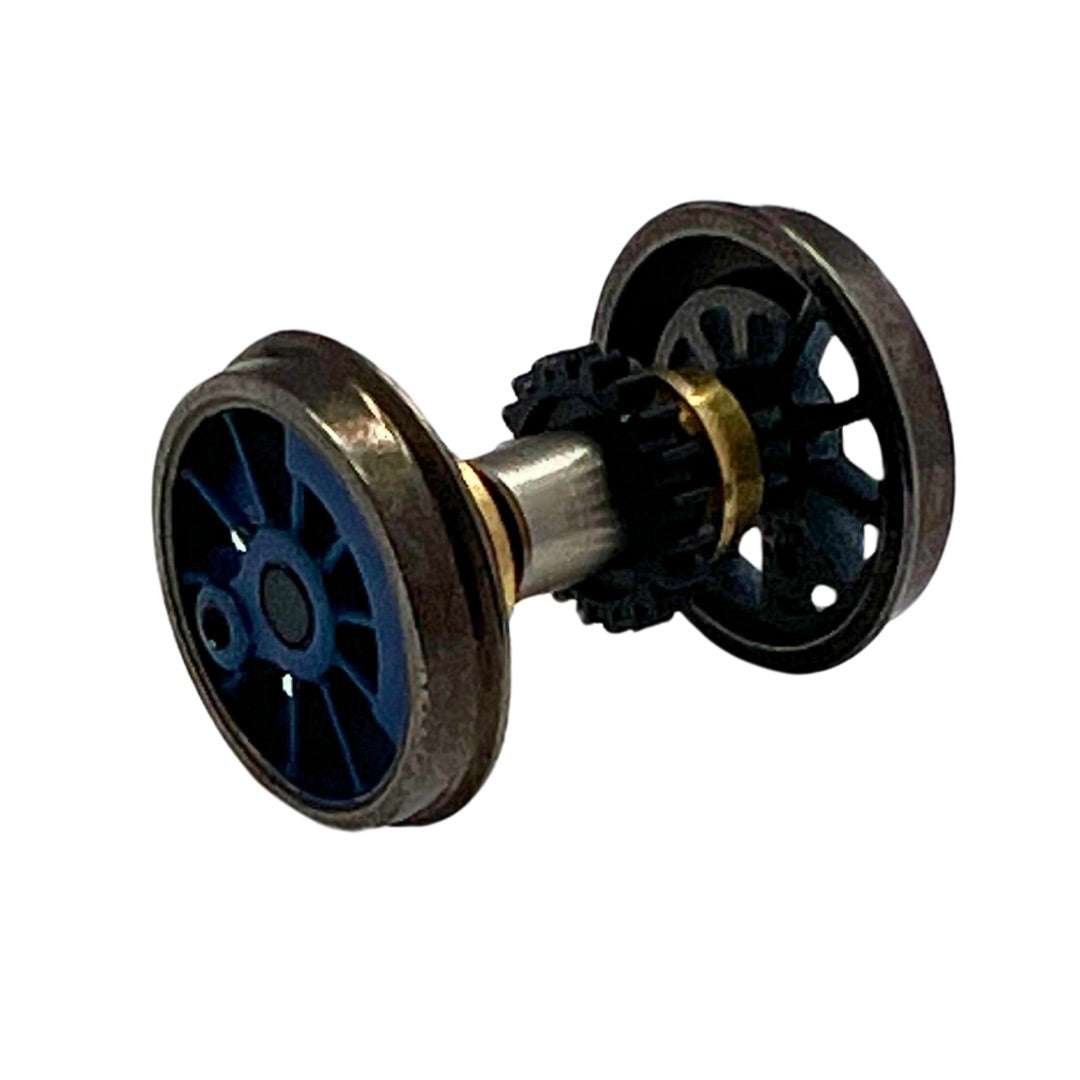 4S-024-WGDB 00 gauge spares H L 040 wheelset geared dark blue - R