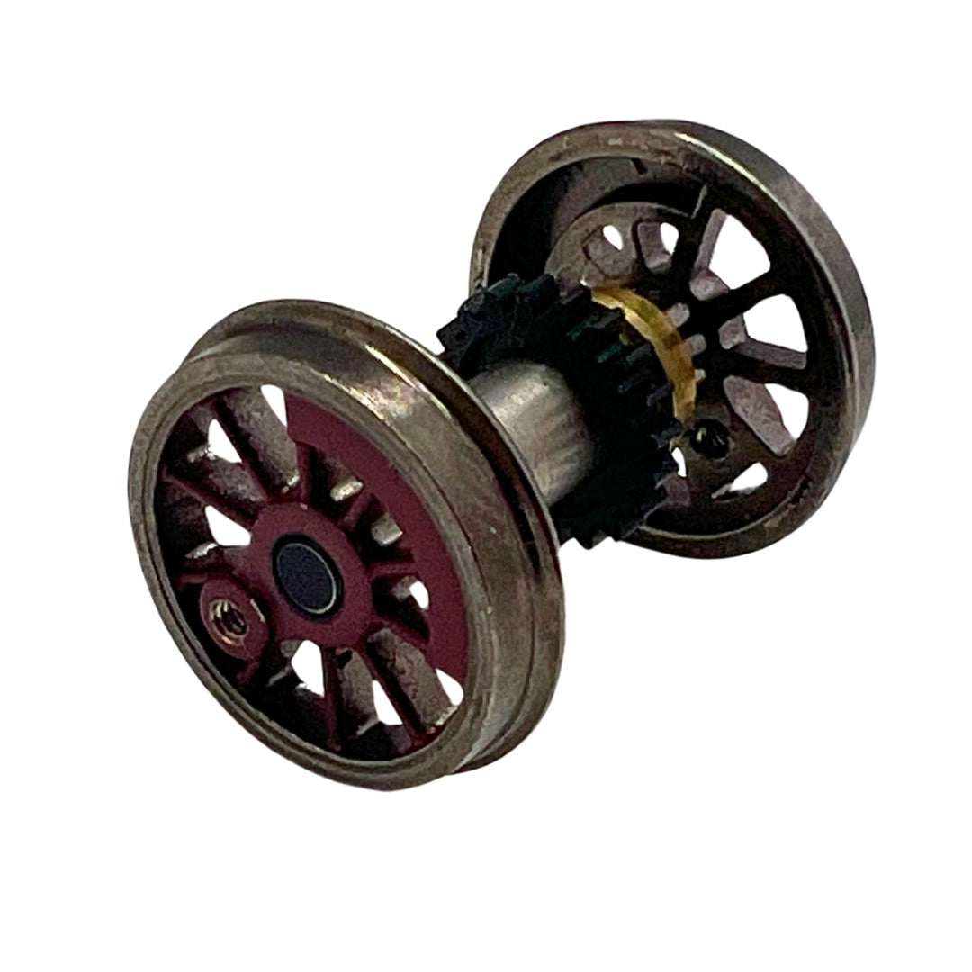 4S-024-WGMN 00 gauge spares H L 040 Wheelset Geared Maroon- R