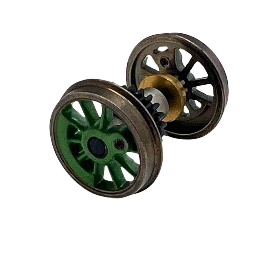 4S-024-WGMG 00 gauge spares H L 040 Wheelset geared middle green- R