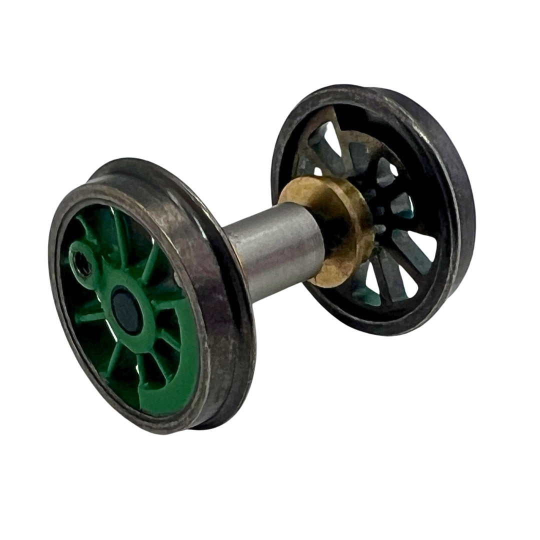 4S-024-WDG 00 gauge spares H L 040 wheelset darker green - R