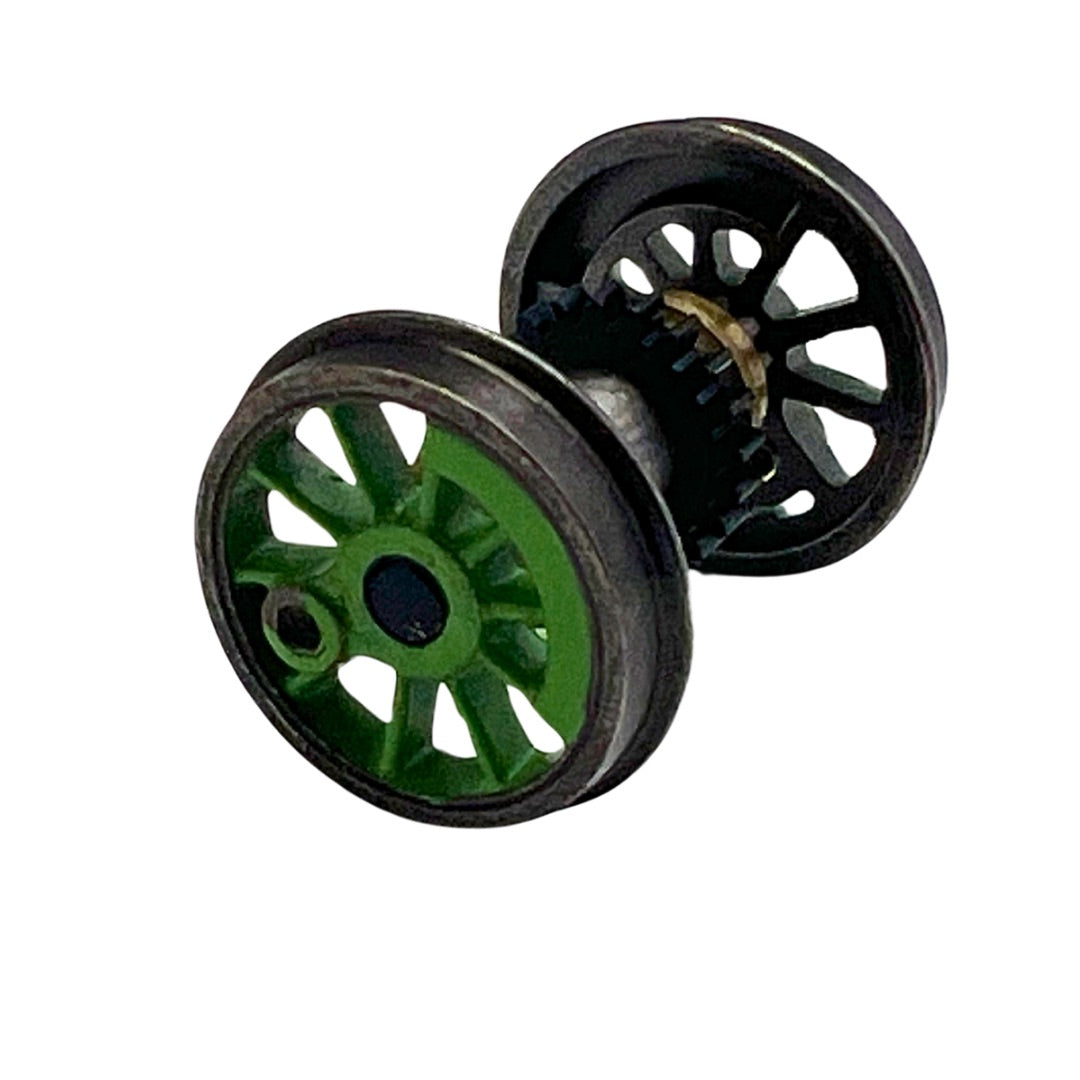 4S-024-WGLG 00 gauge spares H L 040 Wheelset geared light Green -R