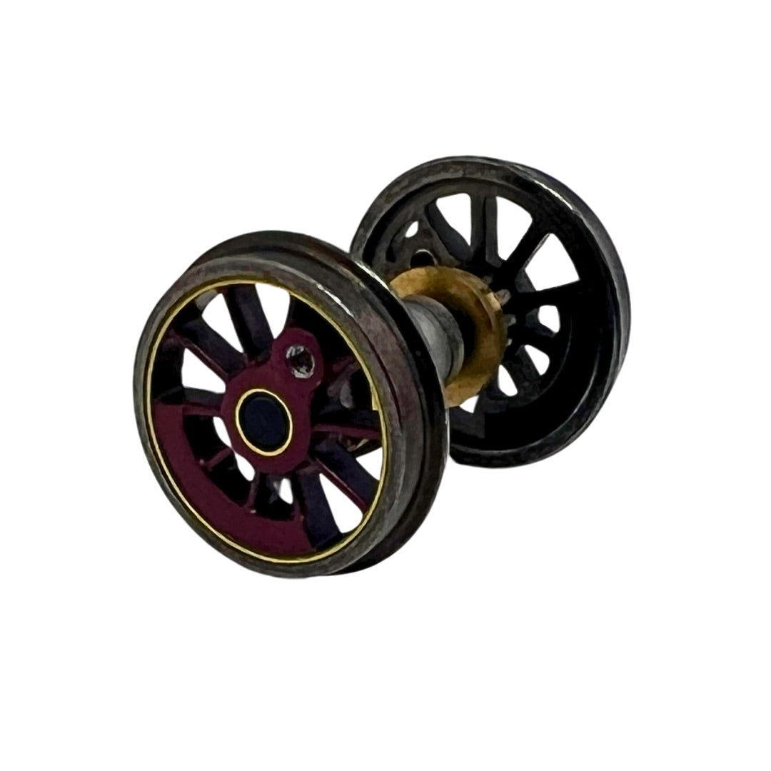 4S-024-WRY 00 gauge spares H L 040 wheelset red yellow lining - R