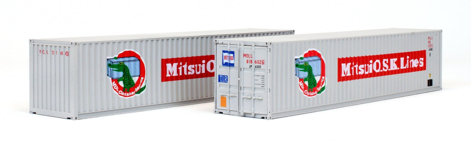 4F-028-102 OO Gauge 40ft Container Mitsui Lines Twin Pack 7016440 & 8186026