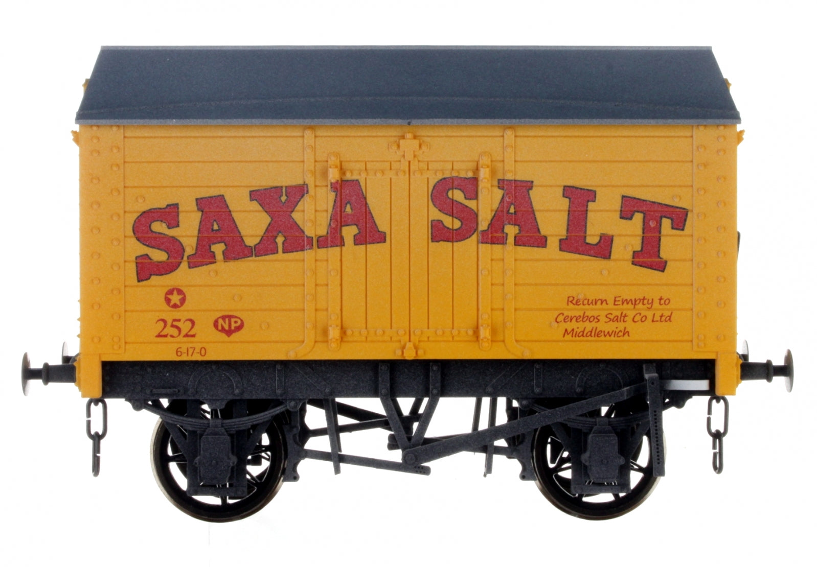 7F-018-012W O Gauge Salt Van Saxa Salt 252 Weathered