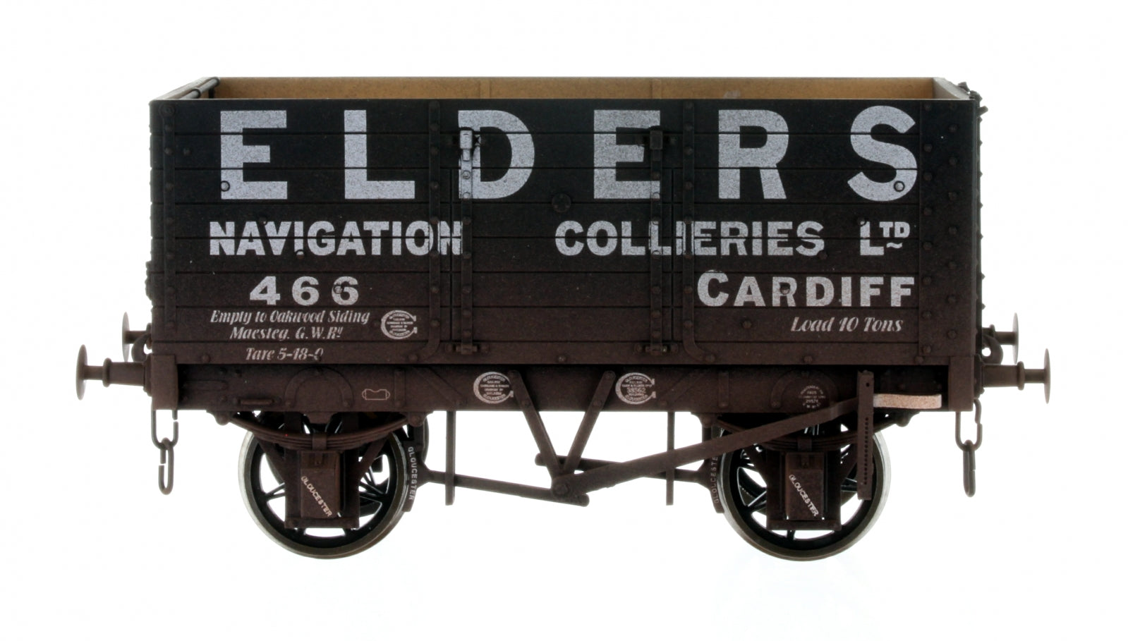 7F-073-002W O Gauge 7 Plank 9' W/B Three Door Elders 466 Weathered